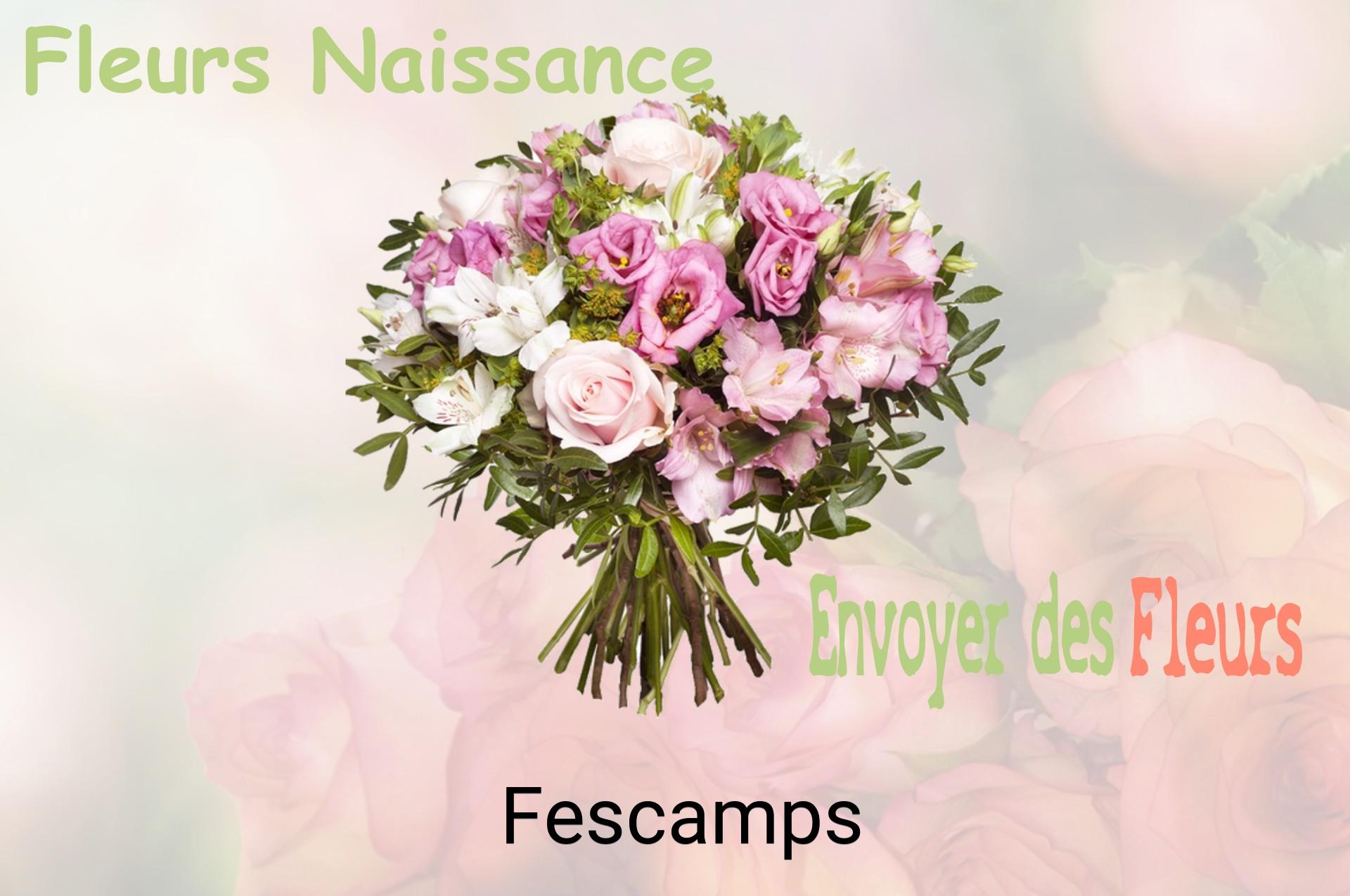 Bouquet de fleurs de naissance livré à Fescamps